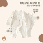 Baby Jumpsuit Spring And Autumn Pure Cotton Clothes June 01 New Baby Butterfly Clothes Ha Boneless Baby Monk Clothes