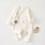 Baby Jumpsuit Spring And Autumn Pure Cotton Clothes June 01 New Baby Butterfly Clothes Ha Boneless Baby Monk Clothes