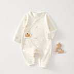 Baby Jumpsuit Spring And Autumn Pure Cotton Clothes June 01 New Baby Butterfly Clothes Ha Boneless Baby Monk Clothes