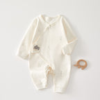 Baby Jumpsuit Spring And Autumn Pure Cotton Clothes June 01 New Baby Butterfly Clothes Ha Boneless Baby Monk Clothes