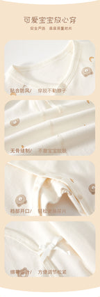Baby Jumpsuit Spring And Autumn Pure Cotton Clothes June 01 New Baby Butterfly Clothes Ha Boneless Baby Monk Clothes