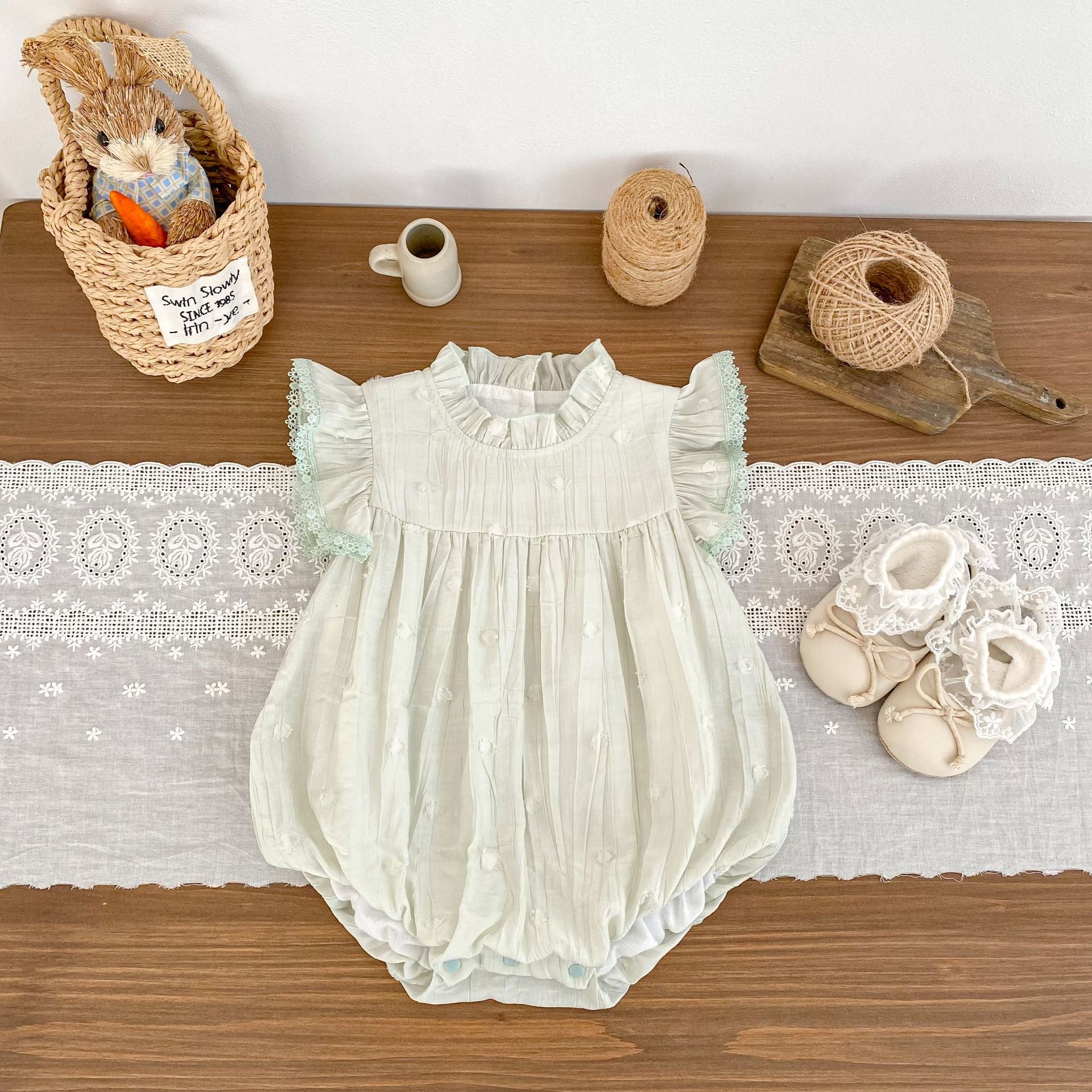 Sage Blossom Romper