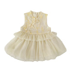 Golden Blossom Princess Dress Set