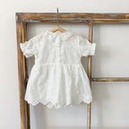 Vintage Lace Bloom Romper Set