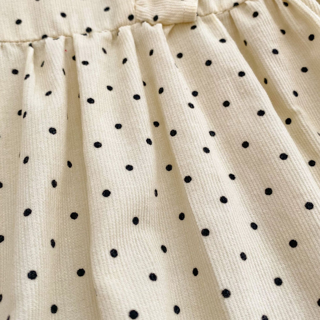 Vintage Dot Collar Romper