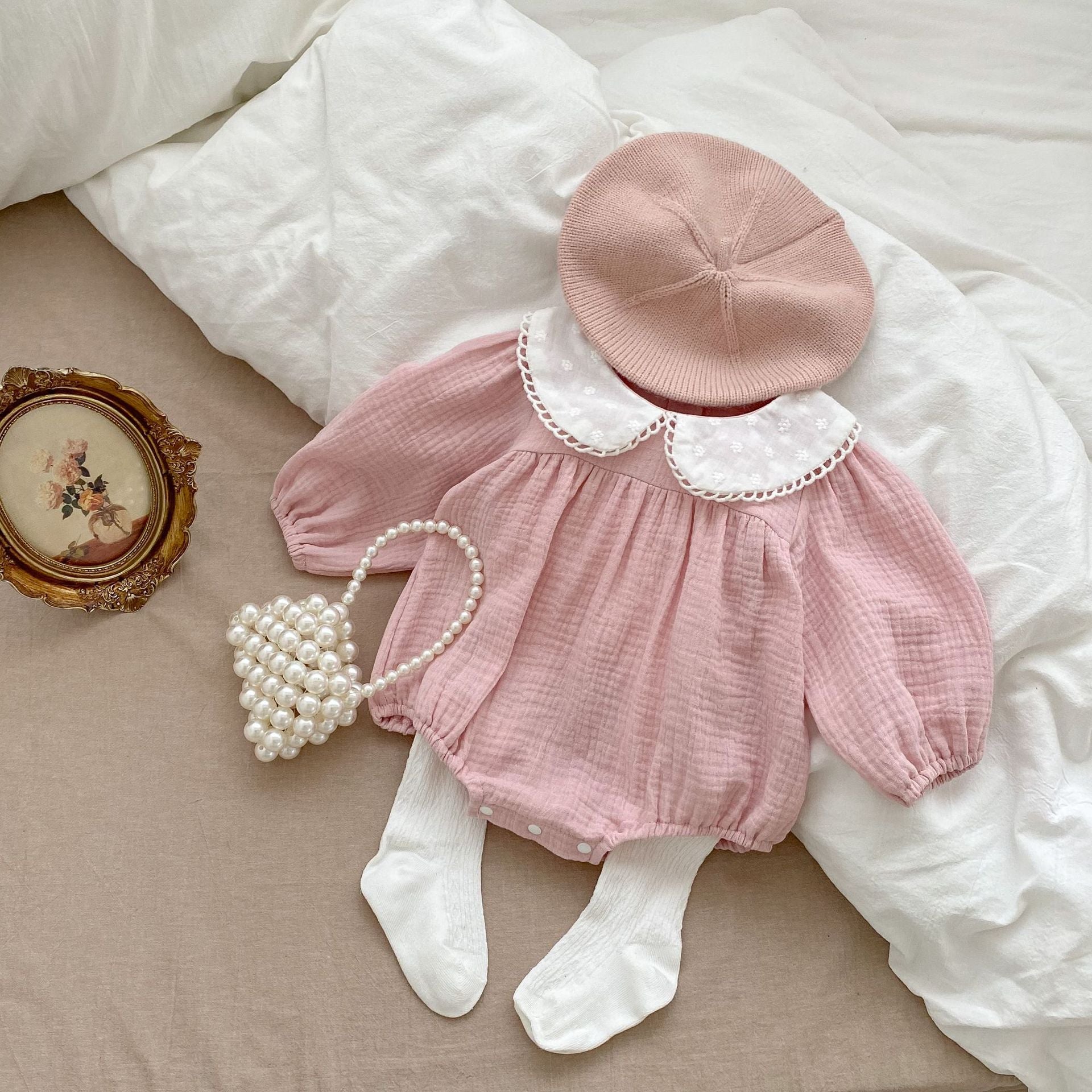 Luna Lace Collar Romper