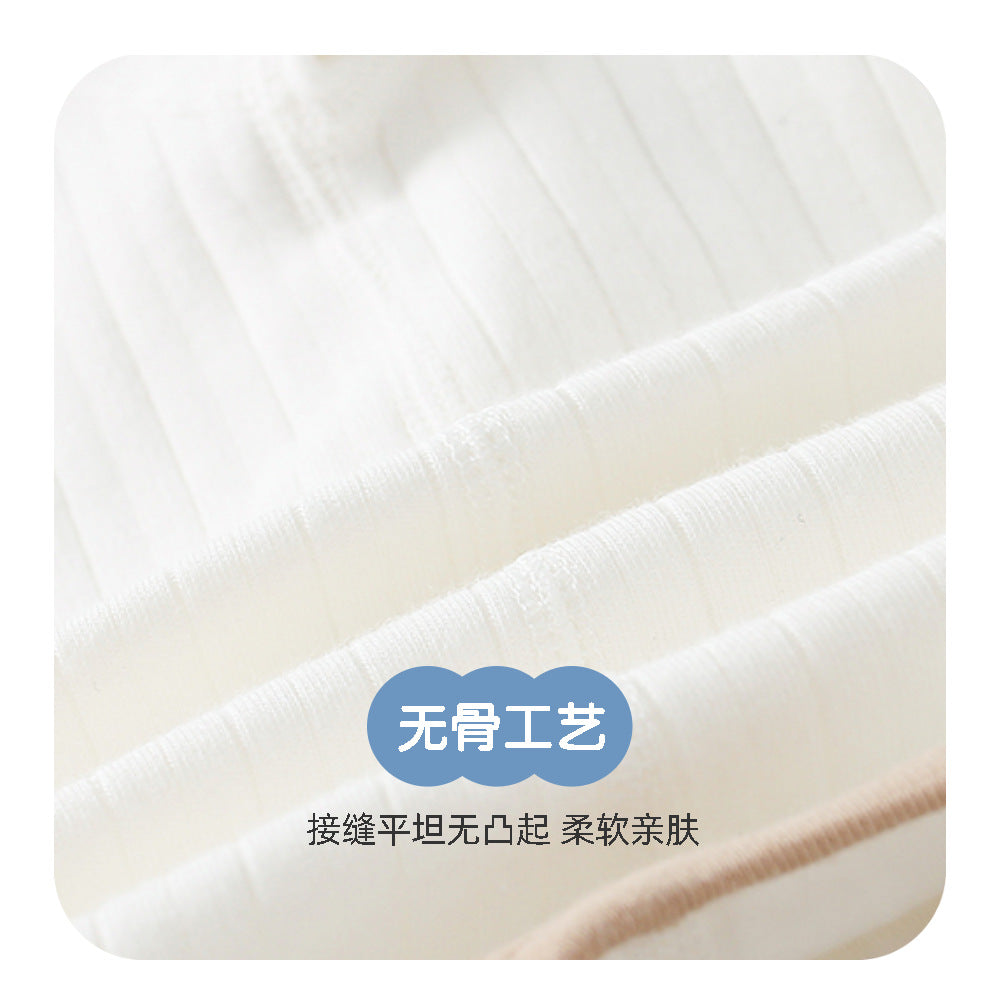 Baby Clothes Spring Bag Fart Clothes Pure Cotton Class A Solid Color Body Clothes Base Boneless Long Sleeve Baby Triangle Climbing Clothes