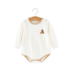Baby Clothes Spring Bag Fart Clothes Pure Cotton Class A Solid Color Body Clothes Base Boneless Long Sleeve Baby Triangle Climbing Clothes