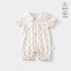 Baby Clothes Spring Bag Fart Clothes Pure Cotton Class A Solid Color Body Clothes Base Boneless Long Sleeve Baby Triangle Climbing Clothes