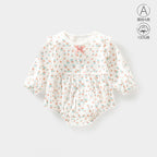 Baby Clothes Spring Bag Fart Clothes Pure Cotton Class A Solid Color Body Clothes Base Boneless Long Sleeve Baby Triangle Climbing Clothes