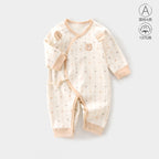 Baby Clothes Spring Bag Fart Clothes Pure Cotton Class A Solid Color Body Clothes Base Boneless Long Sleeve Baby Triangle Climbing Clothes
