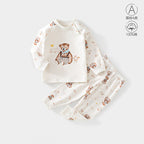 Baby Clothes Spring Bag Fart Clothes Pure Cotton Class A Solid Color Body Clothes Base Boneless Long Sleeve Baby Triangle Climbing Clothes