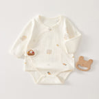Newborn Baby Clothes, Newborn Romper, Spring/autumn Pure Cotton Seamless Onesie, Triangular Bodysuit, Spring Outfit