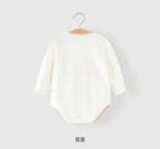 Baby Clothes Spring Bag Fart Clothes Pure Cotton Class A Solid Color Body Clothes Base Boneless Long Sleeve Baby Triangle Climbing Clothes