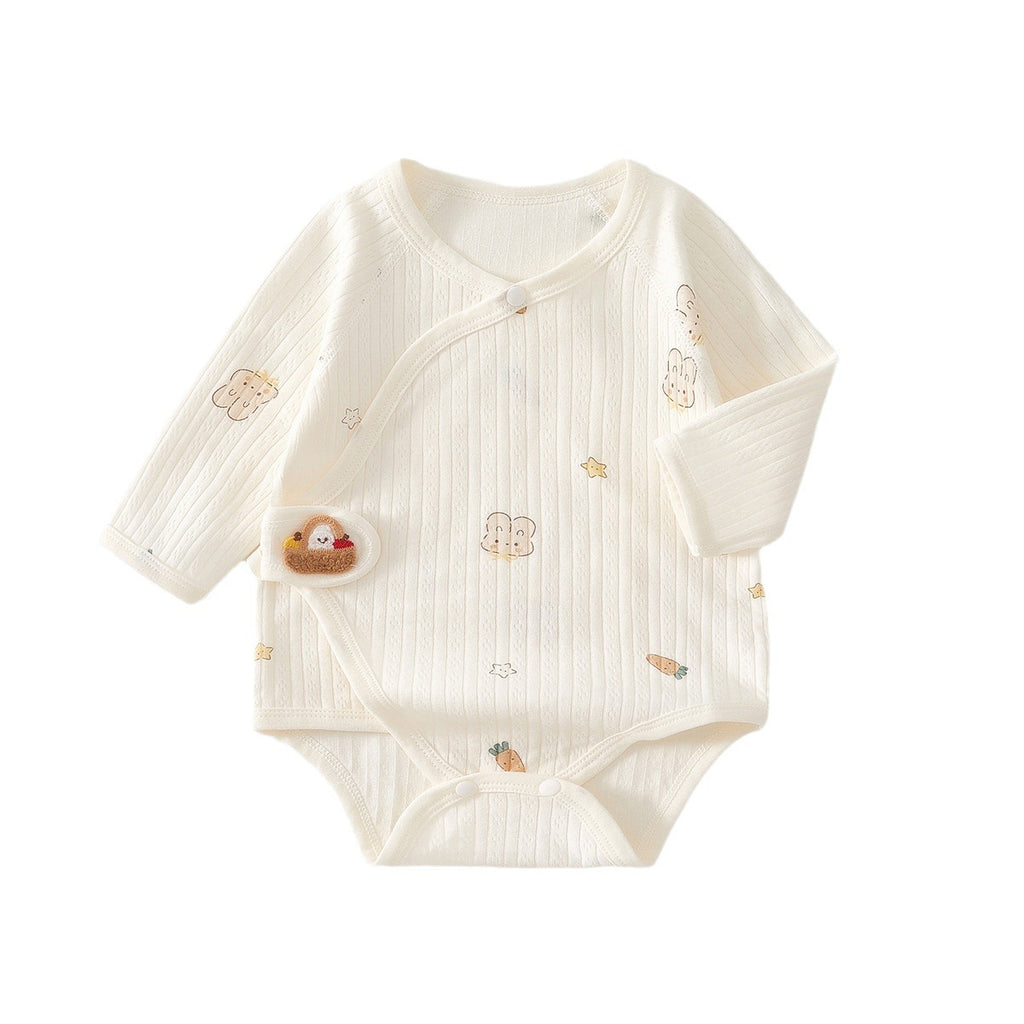 Newborn Baby Clothes, Newborn Romper, Spring/autumn Pure Cotton Seamless Onesie, Triangular Bodysuit, Spring Outfit