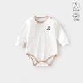 Baby Clothes Spring Bag Fart Clothes Pure Cotton Class A Solid Color Body Clothes Base Boneless Long Sleeve Baby Triangle Climbing Clothes