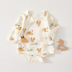Newborn Baby Clothes, Newborn Romper, Spring/autumn Pure Cotton Seamless Onesie, Triangular Bodysuit, Spring Outfit