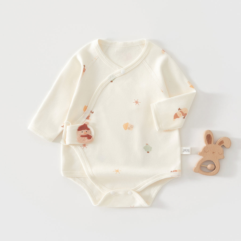 Newborn Baby Clothes, Newborn Romper, Spring/autumn Pure Cotton Seamless Onesie, Triangular Bodysuit, Spring Outfit