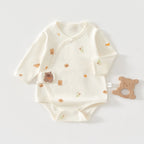 Newborn Baby Clothes, Newborn Romper, Spring/autumn Pure Cotton Seamless Onesie, Triangular Bodysuit, Spring Outfit