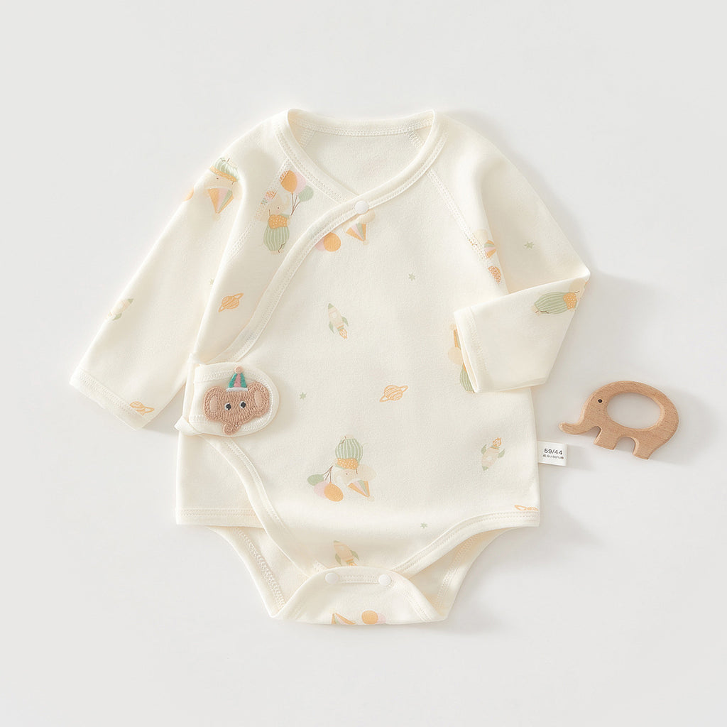 Newborn Baby Clothes, Newborn Romper, Spring/autumn Pure Cotton Seamless Onesie, Triangular Bodysuit, Spring Outfit