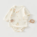 Newborn Baby Clothes, Newborn Romper, Spring/autumn Pure Cotton Seamless Onesie, Triangular Bodysuit, Spring Outfit