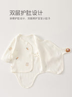 Newborn Baby Clothes, Newborn Romper, Spring/autumn Pure Cotton Seamless Onesie, Triangular Bodysuit, Spring Outfit