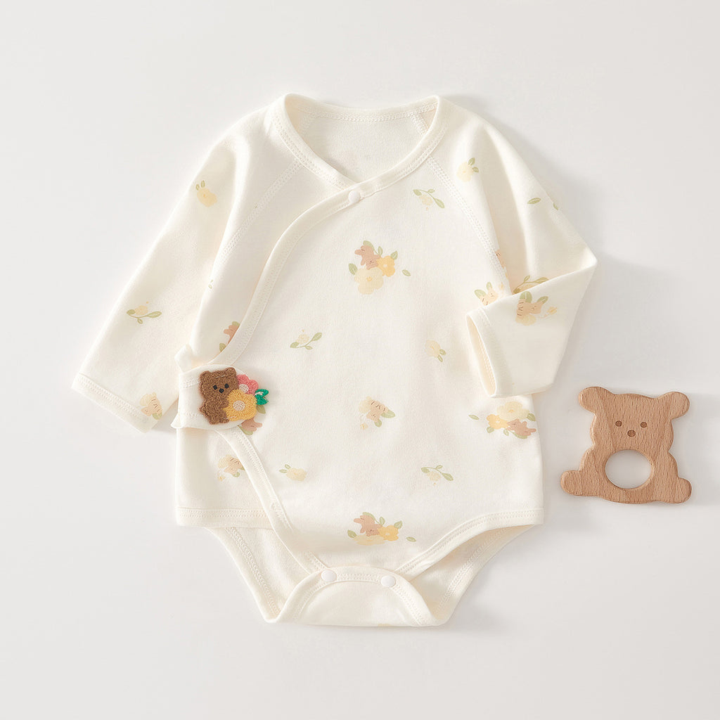 Newborn Baby Clothes, Newborn Romper, Spring/autumn Pure Cotton Seamless Onesie, Triangular Bodysuit, Spring Outfit