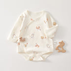 Newborn Baby Clothes, Newborn Romper, Spring/autumn Pure Cotton Seamless Onesie, Triangular Bodysuit, Spring Outfit