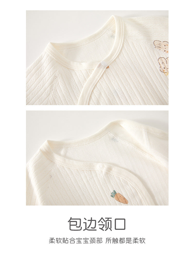 Newborn Baby Clothes, Newborn Romper, Spring/autumn Pure Cotton Seamless Onesie, Triangular Bodysuit, Spring Outfit