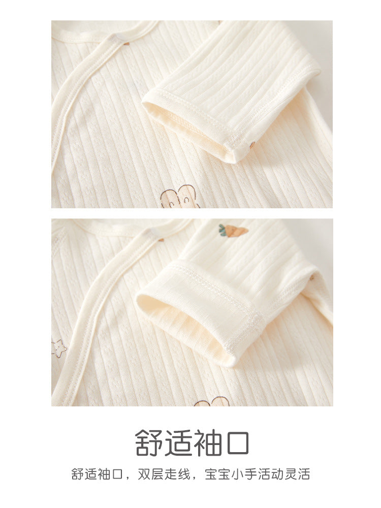 Newborn Baby Clothes, Newborn Romper, Spring/autumn Pure Cotton Seamless Onesie, Triangular Bodysuit, Spring Outfit