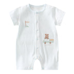 Baby Jumpsuit Summer Cotton Baby Clothes Casual Outdoor Air Conditioning Clothing Cotton Breathable Sweat-wicking Anyang Children's Clothing