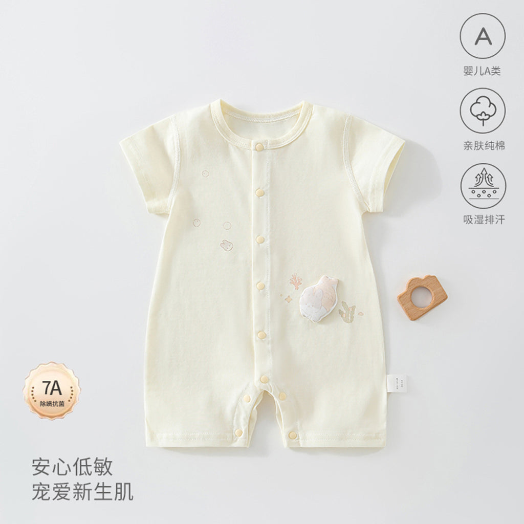Baby Jumpsuit Summer Cotton Baby Clothes Casual Outdoor Air Conditioning Clothing Cotton Breathable Sweat-wicking Anyang Children's Clothing