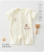 Baby Jumpsuit Summer Cotton Baby Clothes Casual Outdoor Air Conditioning Clothing Cotton Breathable Sweat-wicking Anyang Children's Clothing