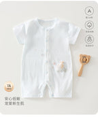 Baby Jumpsuit Summer Cotton Baby Clothes Casual Outdoor Air Conditioning Clothing Cotton Breathable Sweat-wicking Anyang Children's Clothing