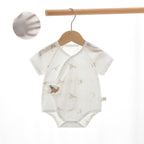 Newborn Baby Romper, Class A, Summer Thin Onesie, Baby’s Triangular Bodysuit, Short-sleeved Monk-style Outfit, Pajamas.