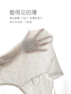 Newborn Baby Romper, Class A, Summer Thin Onesie, Baby’s Triangular Bodysuit, Short-sleeved Monk-style Outfit, Pajamas.