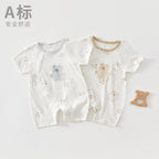 0-12 Months Baby Clothes Summer Summer Thin Baby One-piece Clothes Men's And Women's Short-sleeved Hassan Climbing Summer Clothes