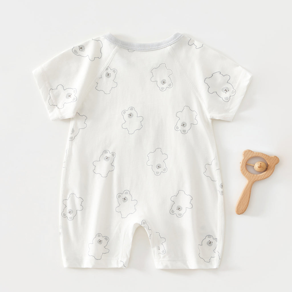 0-12 Months Baby Clothes Summer Summer Thin Baby One-piece Clothes Men's And Women's Short-sleeved Hassan Climbing Summer Clothes