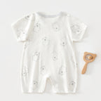 0-12 Months Baby Clothes Summer Summer Thin Baby One-piece Clothes Men's And Women's Short-sleeved Hassan Climbing Summer Clothes
