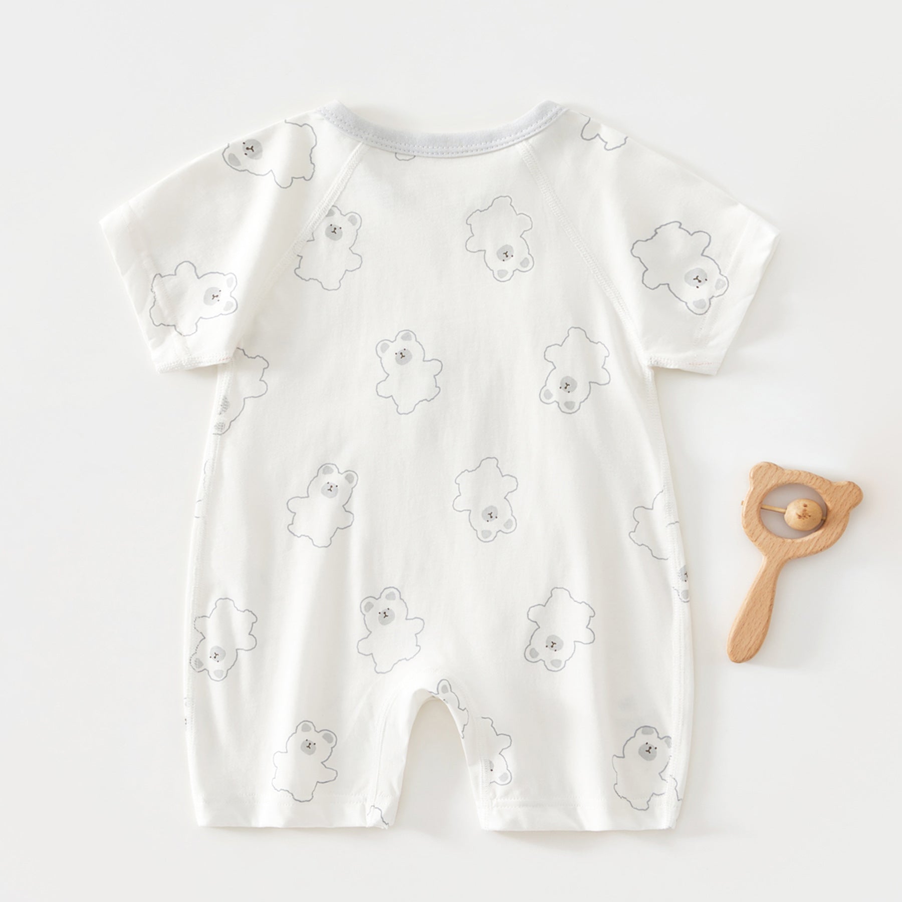 0-12 Months Baby Clothes Summer Summer Thin Baby One-piece Clothes Men's And Women's Short-sleeved Hassan Climbing Summer Clothes