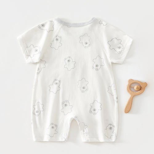 0-12 Months Baby Clothes Summer Summer Thin Baby One-piece Clothes Men's And Women's Short-sleeved Hassan Climbing Summer Clothes