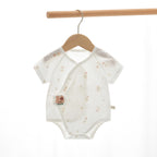Newborn Baby Romper, Class A, Summer Thin Onesie, Baby’s Triangular Bodysuit, Short-sleeved Monk-style Outfit, Pajamas.