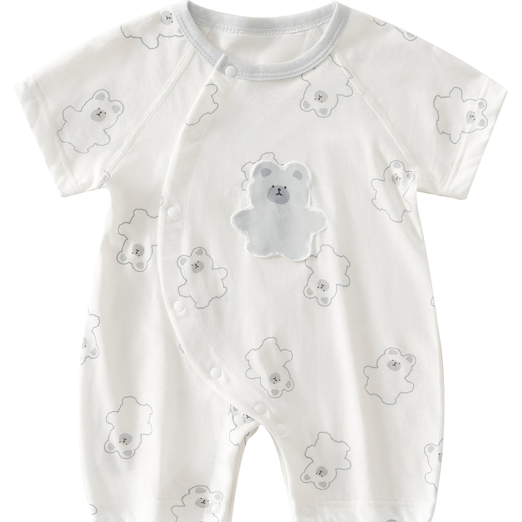0-12 Months Baby Clothes Summer Summer Thin Baby One-piece Clothes Men's And Women's Short-sleeved Hassan Climbing Summer Clothes