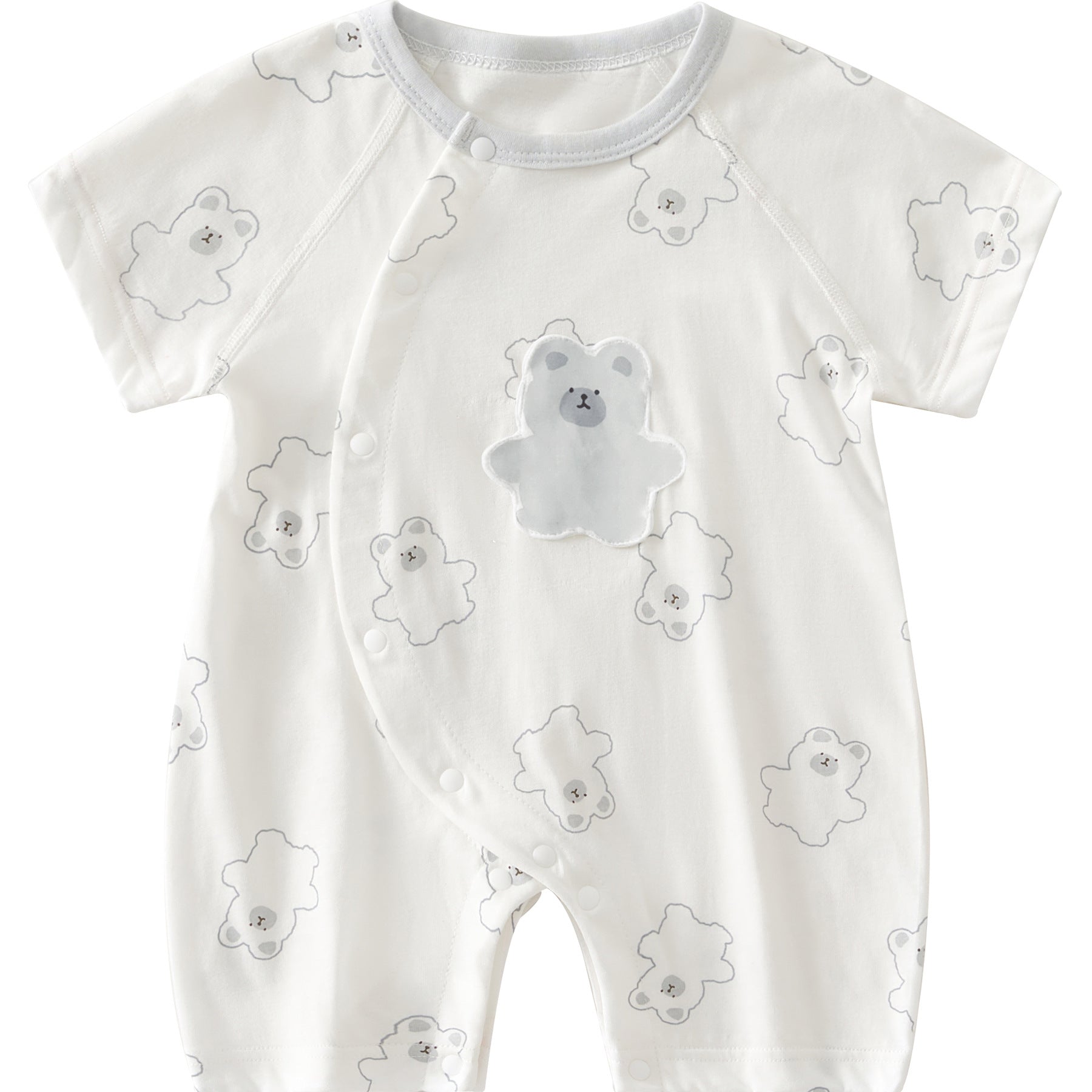 0-12 Months Baby Clothes Summer Summer Thin Baby One-piece Clothes Men's And Women's Short-sleeved Hassan Climbing Summer Clothes