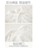 Newborn Baby Romper, Class A, Summer Thin Onesie, Baby’s Triangular Bodysuit, Short-sleeved Monk-style Outfit, Pajamas.