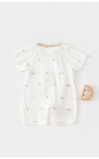 Baby's Jumpsuit Summer Thin Newborn Short-sleeved Kayak Cotton Summer Cool Feeling Class A Newborn Baby Clothes