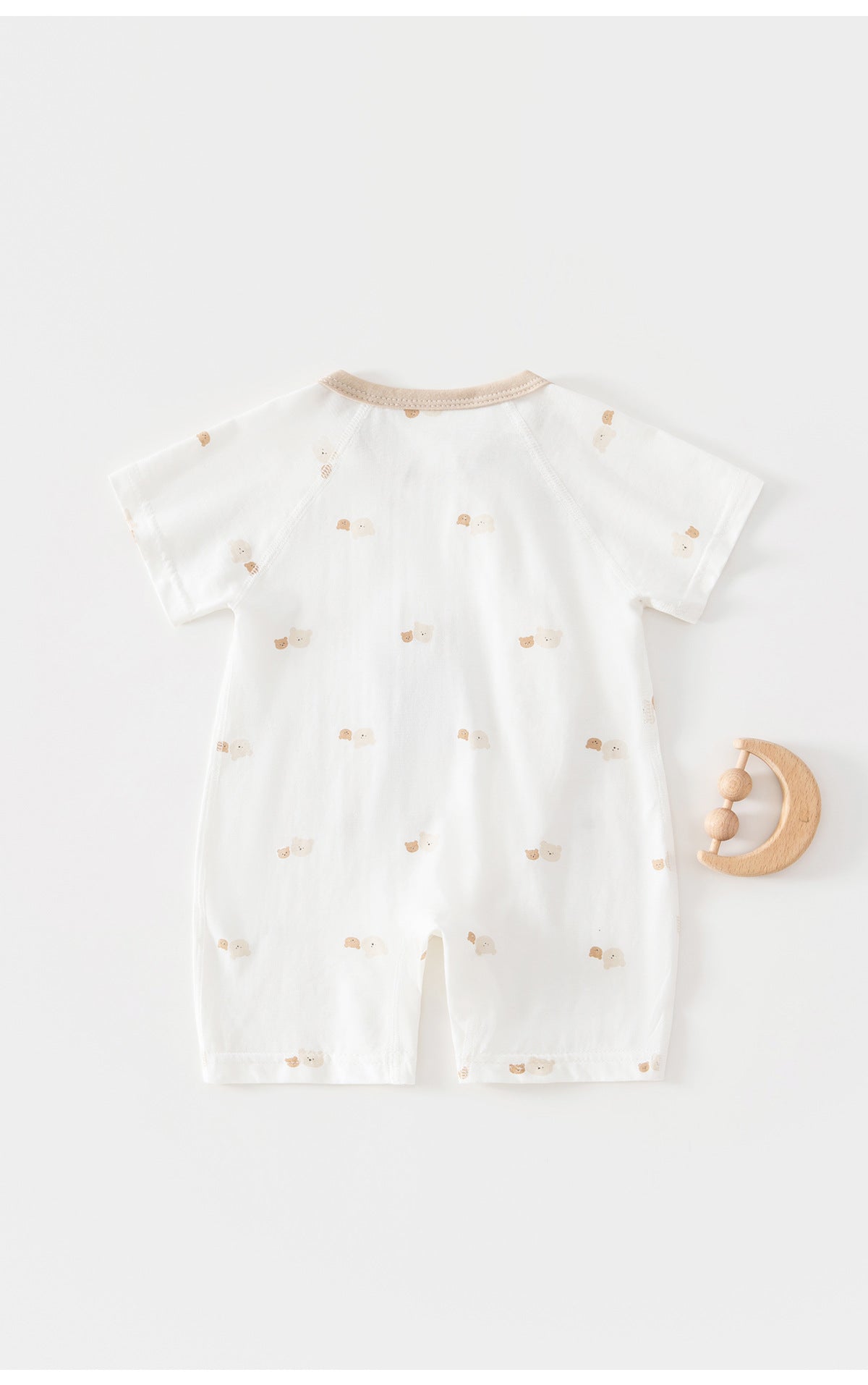 Baby's Jumpsuit Summer Thin Newborn Short-sleeved Kayak Cotton Summer Cool Feeling Class A Newborn Baby Clothes