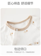 Baby's Jumpsuit Summer Thin Newborn Short-sleeved Kayak Cotton Summer Cool Feeling Class A Newborn Baby Clothes