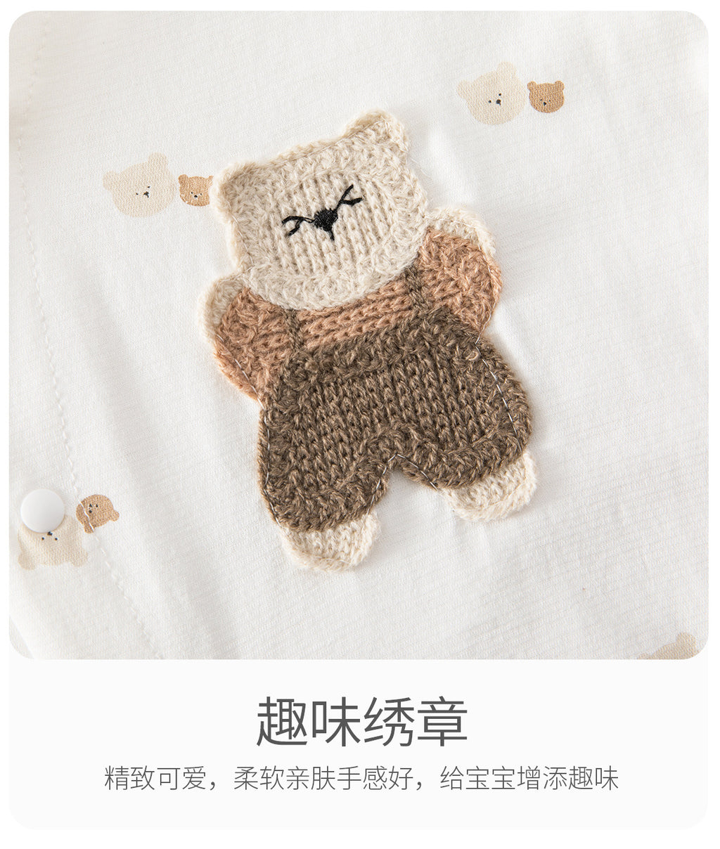 Baby's Jumpsuit Summer Thin Newborn Short-sleeved Kayak Cotton Summer Cool Feeling Class A Newborn Baby Clothes