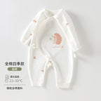 Newborn Baby Clothes Spring And Autumn Newborn Pure Cotton Boneless Butterfly Harper Baby Monk Clothes Autumn Baby Jumpsuit